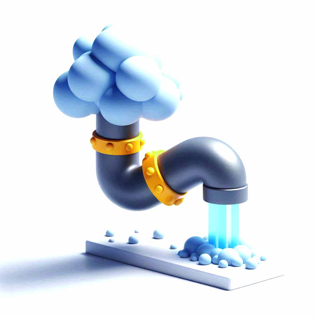 Entrada e saída de ar em canos e tubulações