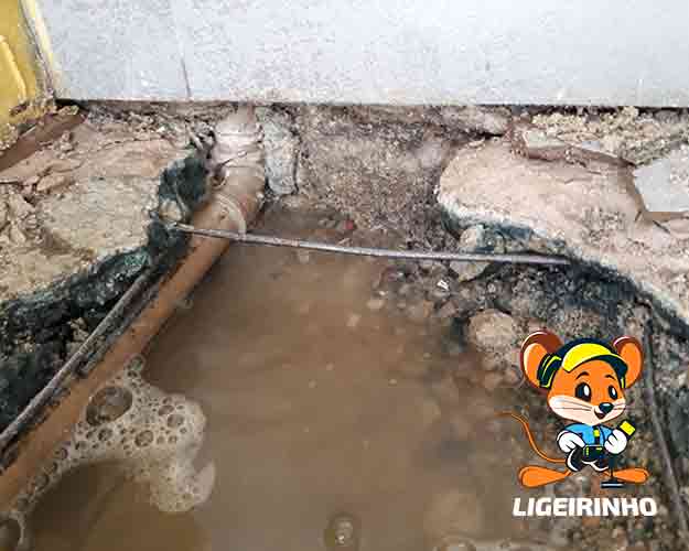Caça vazamento de água Sabesp definitivo Ligeirinho